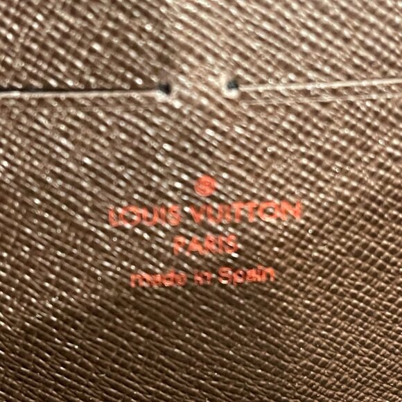 Louis Vuitton Damier Ebene Leather Zippy Wallet - Picture 6 of 6